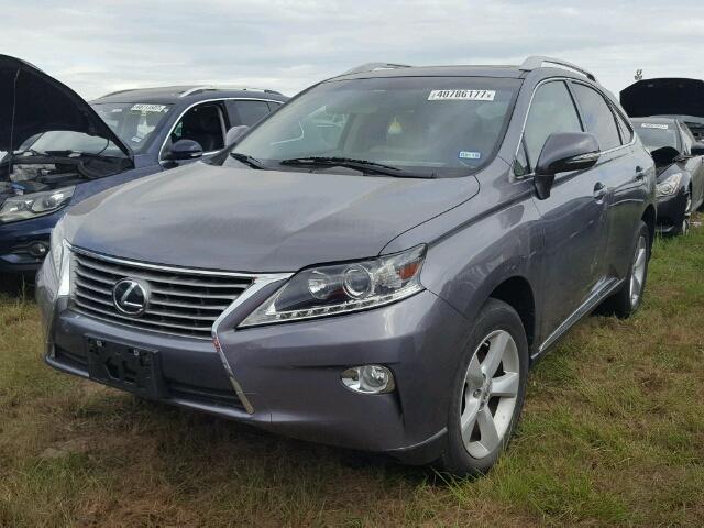 2T2BK1BA2EC230923 - 2014 LEXUS RX 350 GRAY photo 2