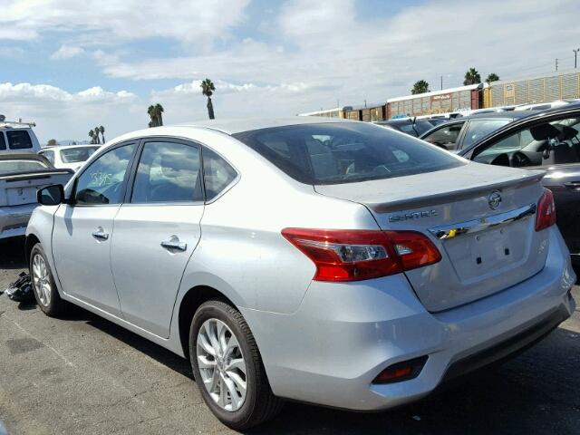 3N1AB7APXHY294613 - 2017 NISSAN SENTRA S SILVER photo 3