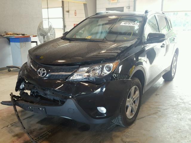 2T3WFREV8EW125221 - 2014 TOYOTA RAV4 XLE BLACK photo 2