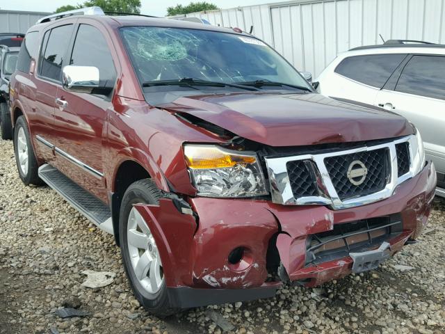 5N1BA0NCXAN608889 - 2010 NISSAN ARMADA SE BURGUNDY photo 1