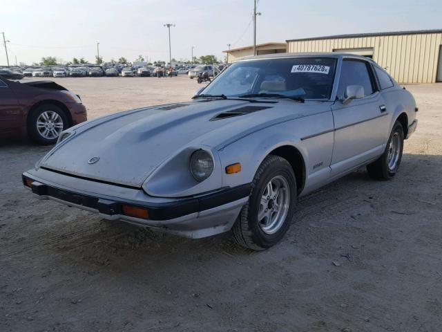 JN1HZ04S2DX557402 - 1983 DATSUN 280ZX SILVER photo 2