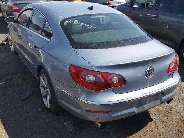 WVWGU73C39E536023 - 2009 VOLKSWAGEN CC VR6 4MO BLUE photo 3