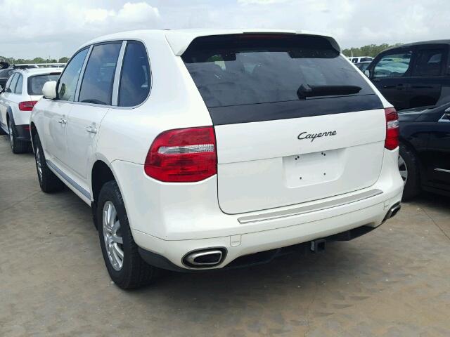 WP1AA29P38LA06901 - 2008 PORSCHE CAYENNE WHITE photo 3