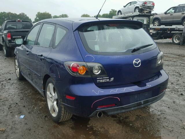 JM1BK143551316279 - 2005 MAZDA 3 HATCHBAC PURPLE photo 3