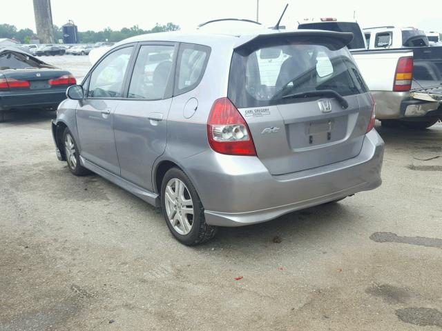 JHMGD38657S049933 - 2007 HONDA FIT S 银色 照片 3