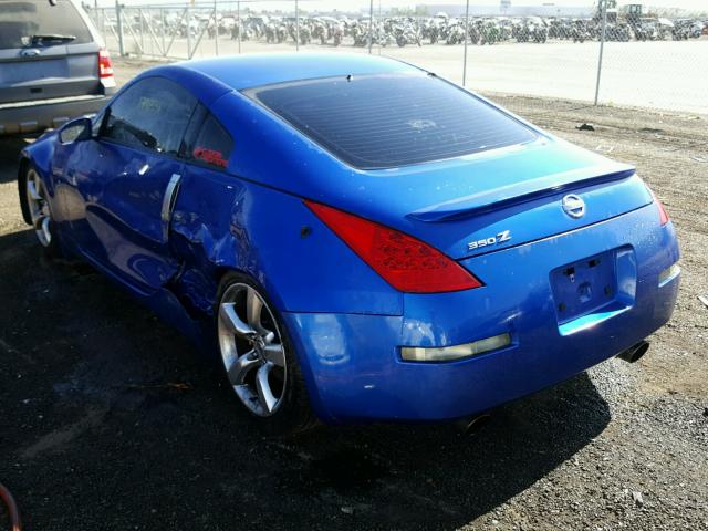 JN1AZ34E53T005685 - 2003 NISSAN 350Z COUPE BLUE photo 3