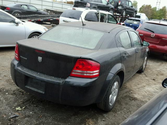 1B3LC46J18N141543 - 2008 DODGE AVENGER SE BLACK photo 4