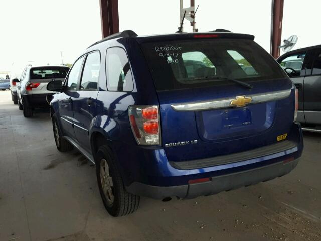 2CNDL13F376028547 - 2007 CHEVROLET EQUINOX LS BLUE photo 3