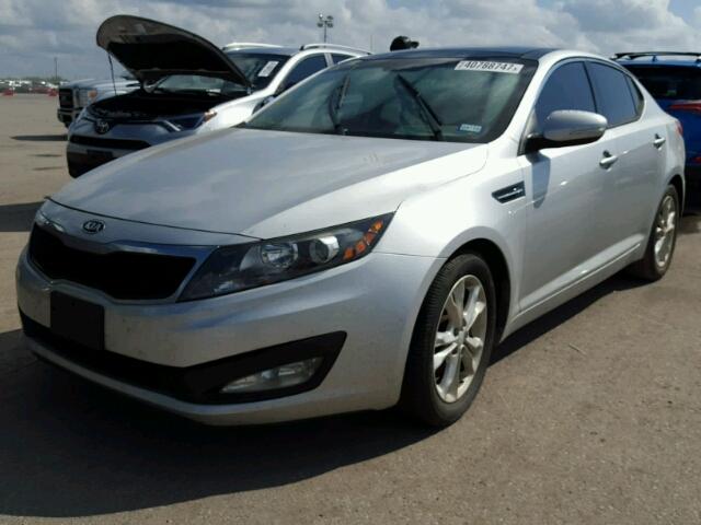 5XXGN4A73CG075197 - 2012 KIA OPTIMA EX SILVER photo 2