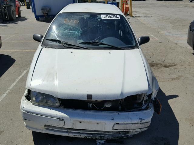 JT2BC52LXT7048968 - 1996 TOYOTA TERCEL DX WHITE photo 9