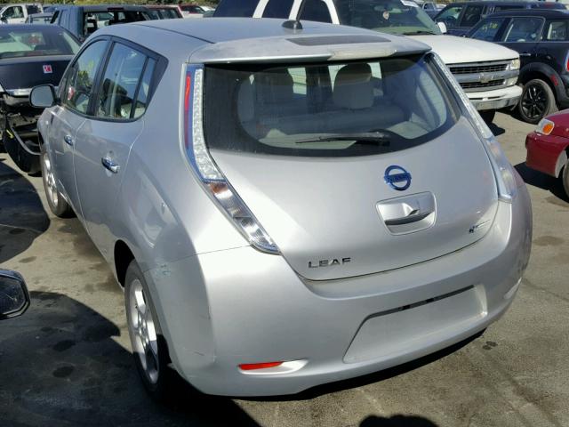 JN1AZ0CP3BT002414 - 2011 NISSAN LEAF SV SILVER photo 3