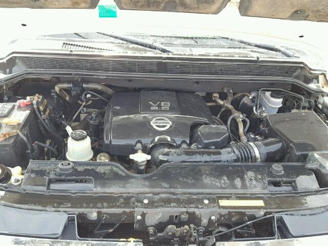 1N6BA07C28N342714 - 2008 NISSAN TITAN XE WHITE photo 7