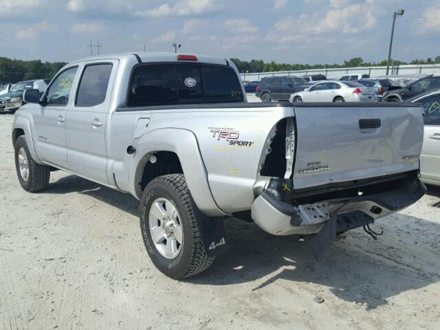 3TMMU52N27M004540 - 2007 TOYOTA TACOMA DOU SILVER photo 3