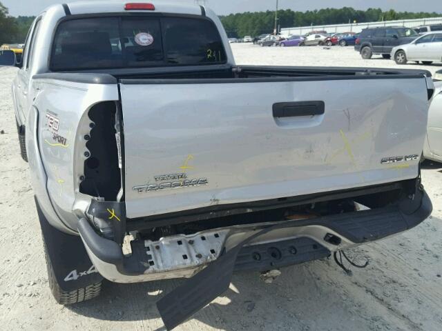 3TMMU52N27M004540 - 2007 TOYOTA TACOMA DOU SILVER photo 9