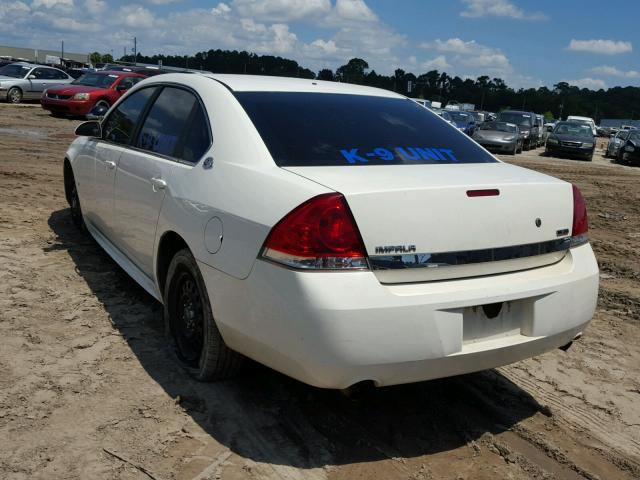 2G1WS57M891237629 - 2009 CHEVROLET IMPALA POL WHITE photo 3