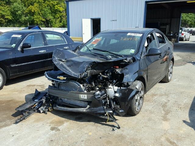 1G1JF5SB7H4124956 - 2017 CHEVROLET SONIC PREM BLACK photo 2