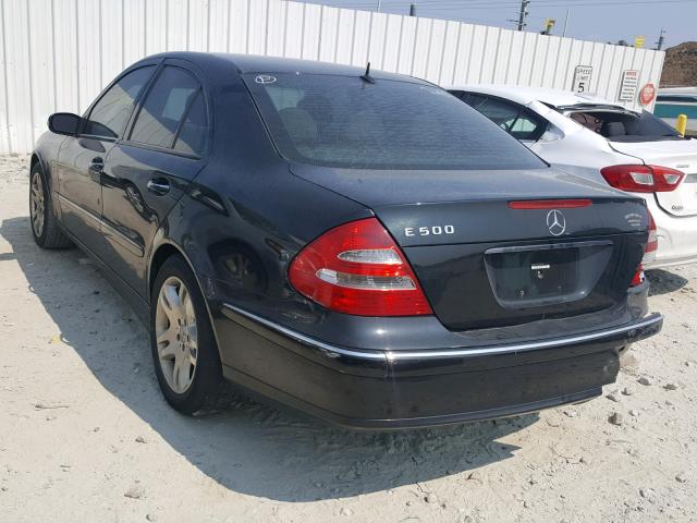 WDBUF70J03A352185 - 2003 MERCEDES-BENZ E 500 BLACK photo 3