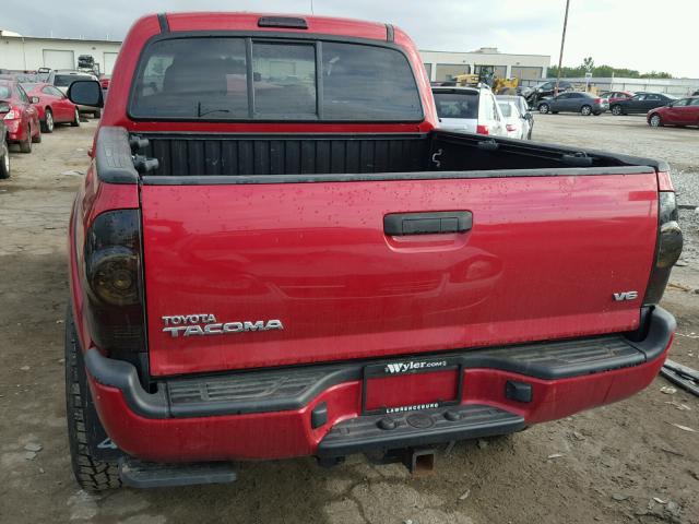 3TMLU4EN9DM120136 - 2013 TOYOTA TACOMA RED photo 6