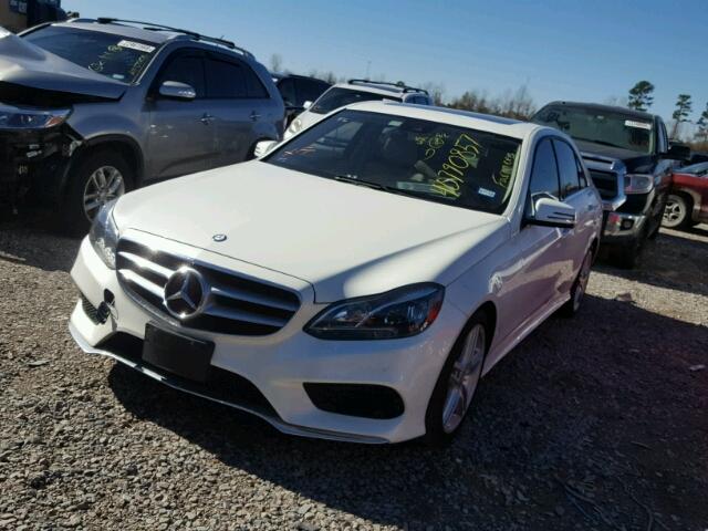 WDDHF5KB2EA924900 - 2014 MERCEDES-BENZ E 350 WHITE photo 2