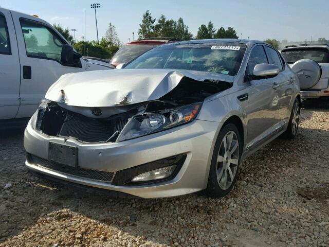 5XXGR4A6XCG061387 - 2012 KIA OPTIMA SX SILVER photo 2