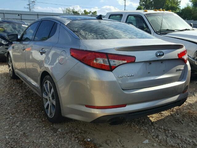 5XXGR4A6XCG061387 - 2012 KIA OPTIMA SX SILVER photo 3