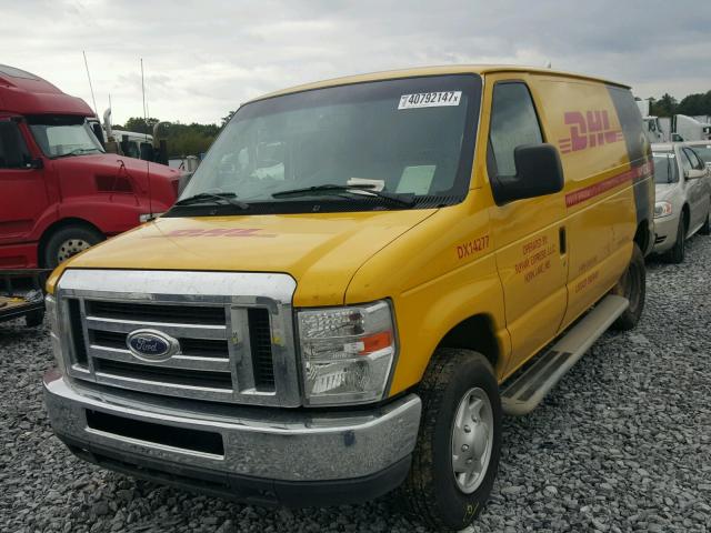 1FTNE2EW1EDA43181 - 2014 FORD ECONOLINE YELLOW photo 2