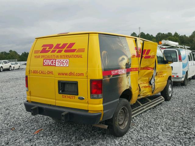 1FTNE2EW1EDA43181 - 2014 FORD ECONOLINE YELLOW photo 4