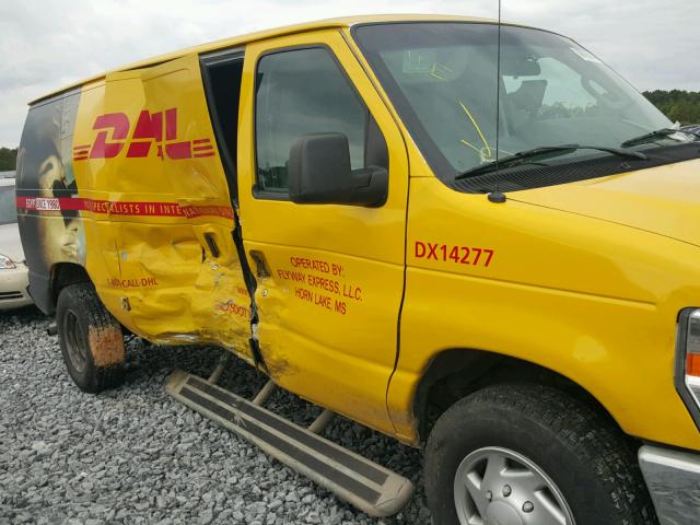 1FTNE2EW1EDA43181 - 2014 FORD ECONOLINE YELLOW photo 9