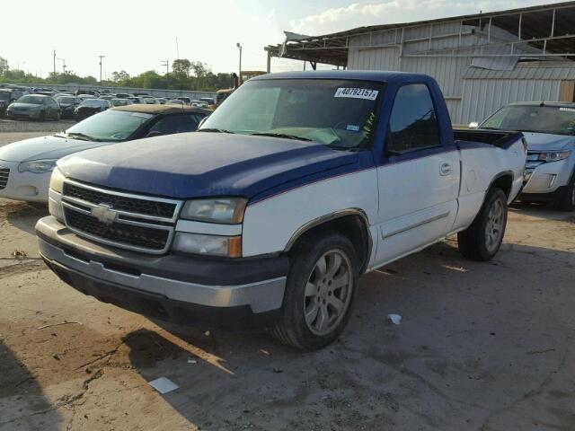 3GCEC14X76G215261 - 2006 CHEVROLET SILVERADO WHITE photo 2