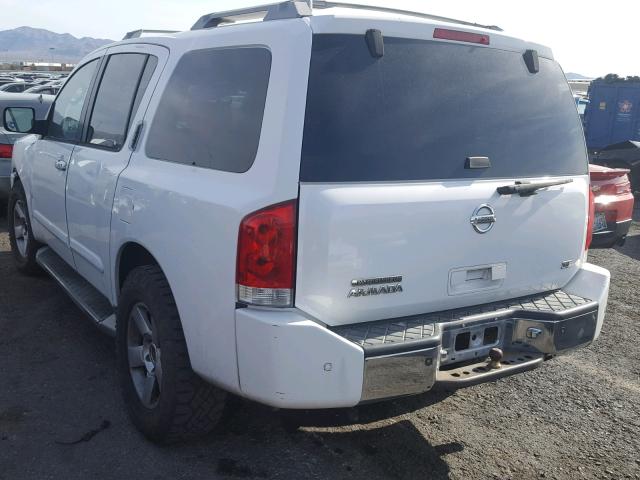 5N1AA08B44N701104 - 2004 NISSAN ARMADA SE WHITE photo 3