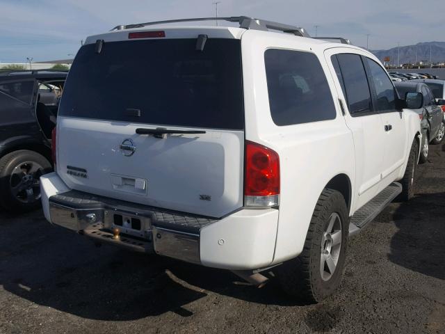 5N1AA08B44N701104 - 2004 NISSAN ARMADA SE WHITE photo 4