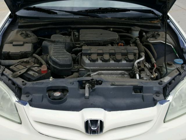 2HGES16484H568144 - 2004 HONDA CIVIC DX WHITE photo 7