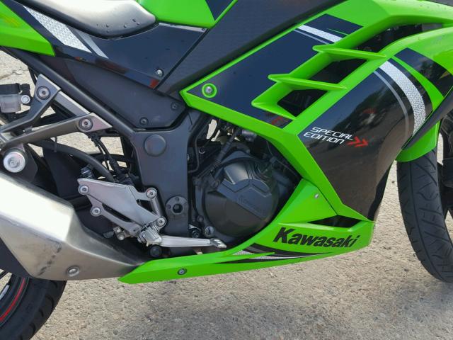 JKAEX8B18EA003620 - 2014 KAWASAKI EX300 B GREEN photo 7