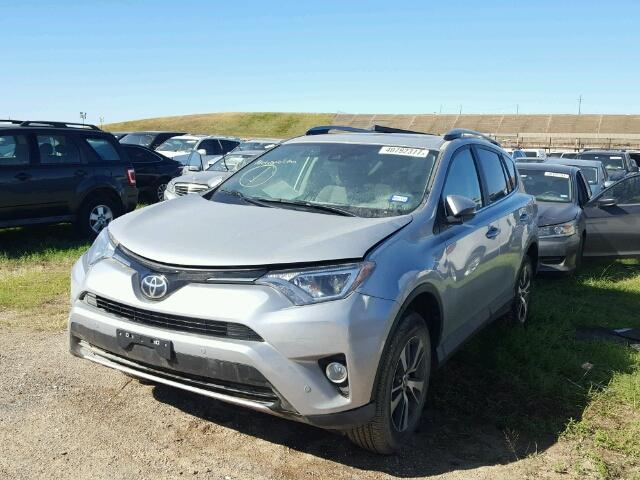 2T3WFREV4HW348943 - 2017 TOYOTA RAV4 XLE SILVER photo 2