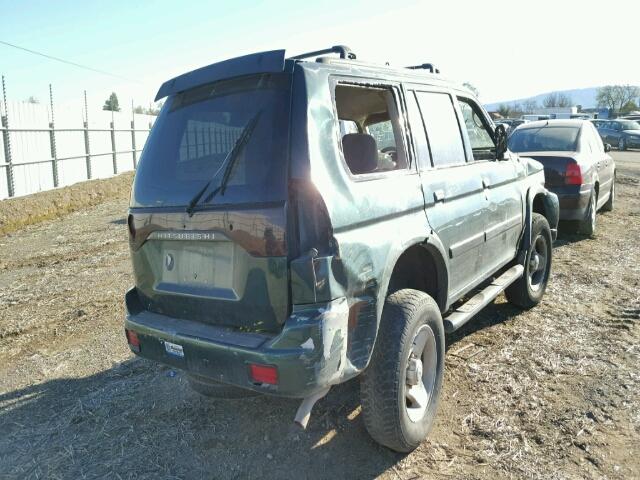 JA4LS31H8YP021477 - 2000 MITSUBISHI MONTERO SP GREEN photo 4