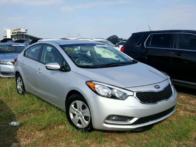 KNAFX4A61G5528060 - 2016 KIA FORTE LX SILVER photo 1