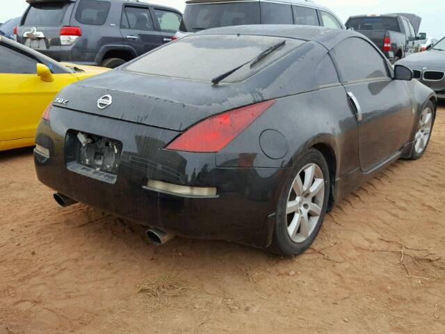 JN1AZ34D24M103334 - 2004 NISSAN 350Z BLACK photo 4