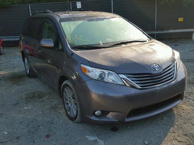 5TDDK3DC8DS064615 - 2013 TOYOTA SIENNA XLE SILVER photo 1