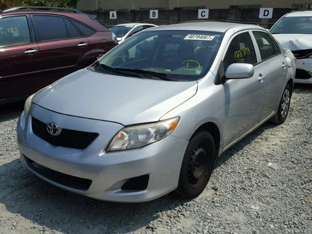 2T1BU4EE5AC407134 - 2010 TOYOTA COROLLA BA GRAY photo 2