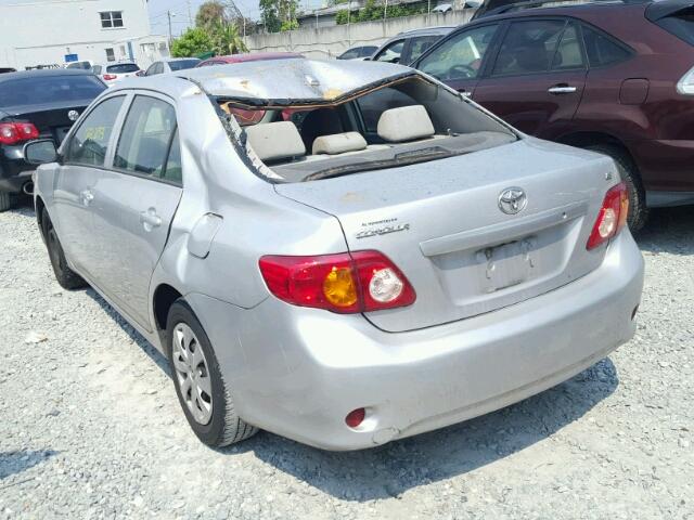 2T1BU4EE5AC407134 - 2010 TOYOTA COROLLA BA GRAY photo 3