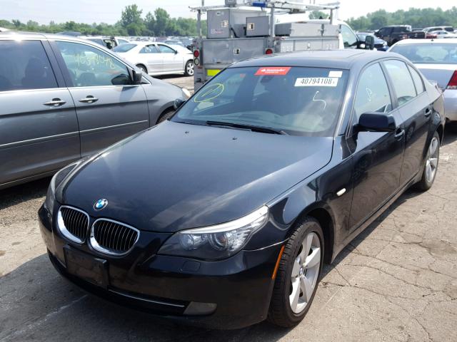 WBANV13578CZ52019 - 2008 BMW 528 XI BLACK photo 2