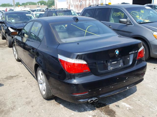 WBANV13578CZ52019 - 2008 BMW 528 XI BLACK photo 3