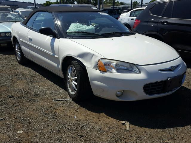 1C3EL55R82N169405 - 2002 CHRYSLER SEBRING LX WHITE photo 1