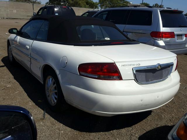 1C3EL55R82N169405 - 2002 CHRYSLER SEBRING LX WHITE photo 3