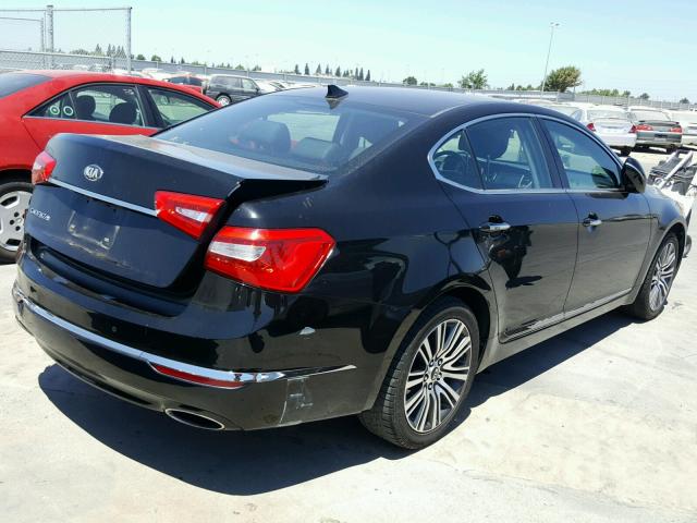 KNALN4D76E5129042 - 2014 KIA CADENZA PR BLACK photo 4