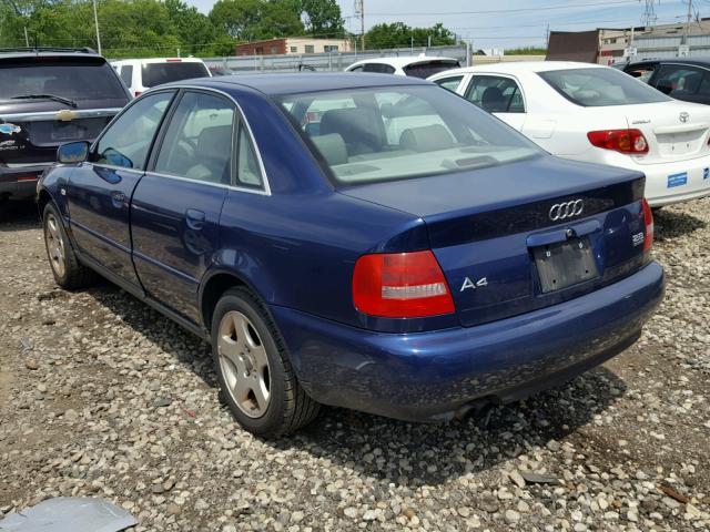 WAUED28D3XA302400 - 1999 AUDI A4 2.8 QUA BLUE photo 3