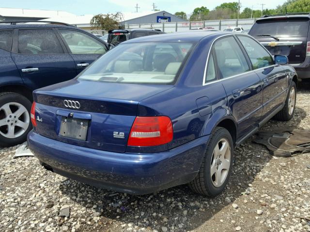 WAUED28D3XA302400 - 1999 AUDI A4 2.8 QUA BLUE photo 4