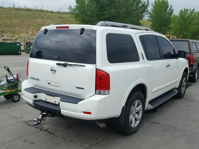 5N1BA0NC9DN605213 - 2013 NISSAN ARMADA SV WHITE photo 4