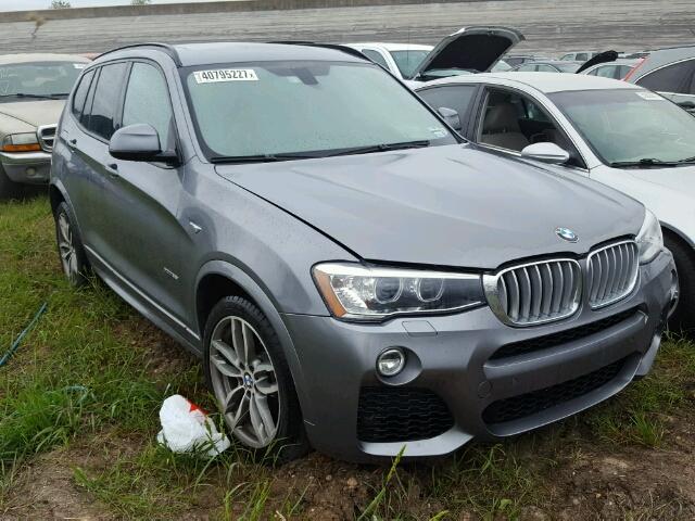 5UXWX7C55G0S15825 - 2016 BMW X3 GRAY photo 1