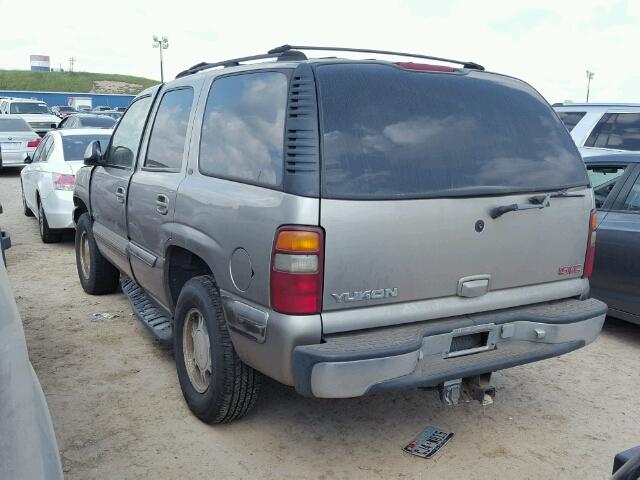 1GKEC13T71R149516 - 2001 GMC YUKON GRAY photo 3